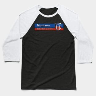 Montana - United State of America Baseball T-Shirt